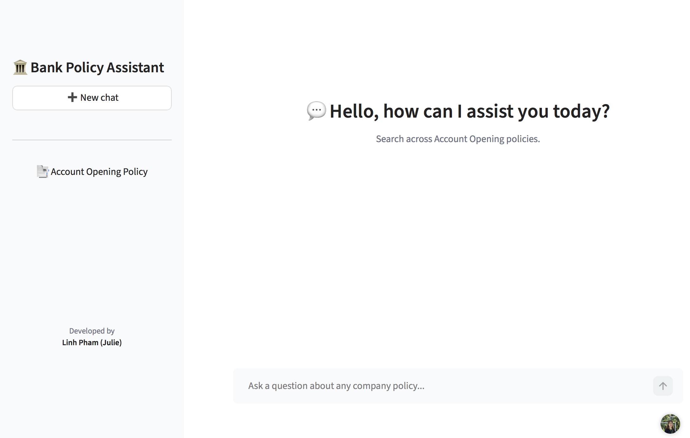 Bank Policy Assistant through RAG